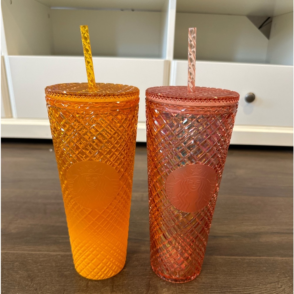 Starbucks lot of 2 Diamond tumblers BNWT